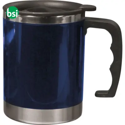 Stainless steel and AS double walled mug Gabi - Immagine 4