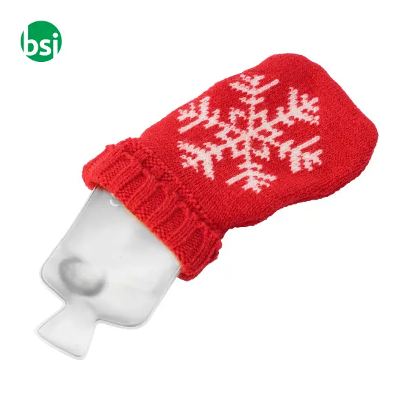 Re-usable hot pad shaped like a warm water bag -  1