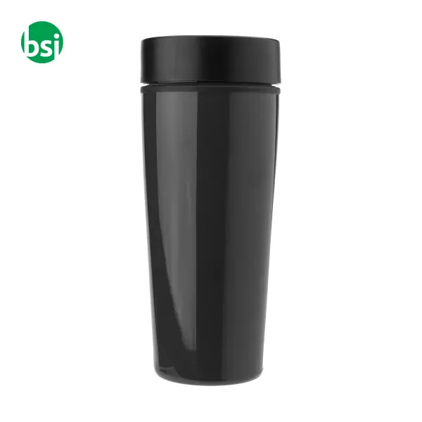 Stainless steel double walled travel mug Elisa -  4