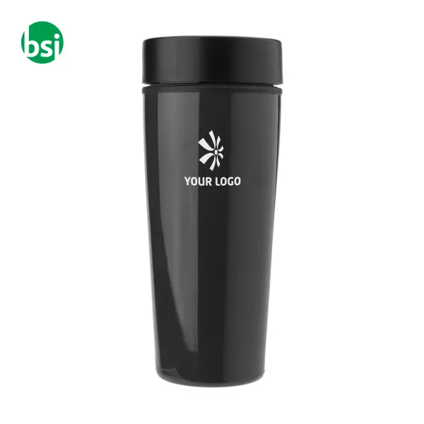 Stainless steel double walled travel mug Elisa -  3