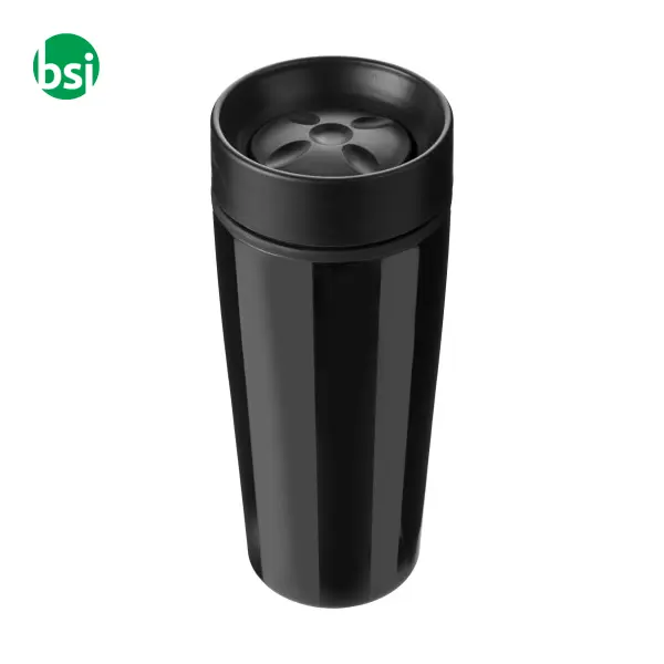 Stainless steel double walled travel mug Elisa -  2