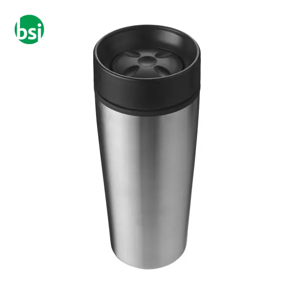 Stainless steel double walled travel mug Elisa -  6