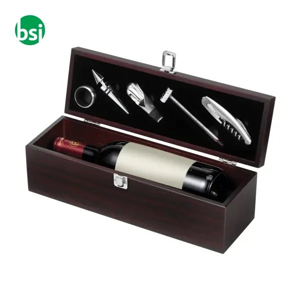 Wooden wine gift set Nikita -  1