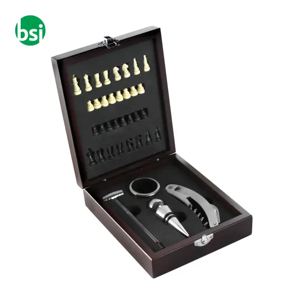 Wooden wine gift set Renée -  1