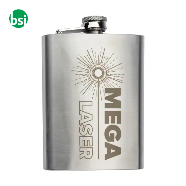 Stainless steel hip flask Benedict -  1