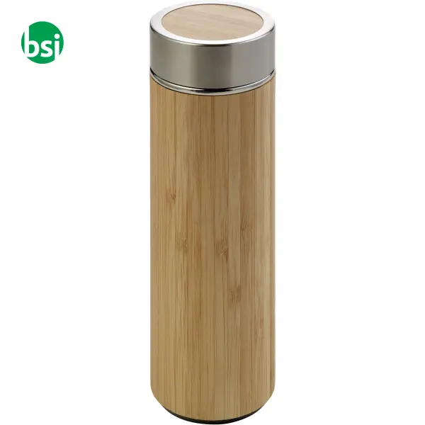 Bamboo and stainless steel double walled bottle -  2