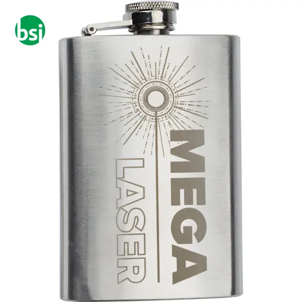 Stainless steel hip flask Ingrid -  1