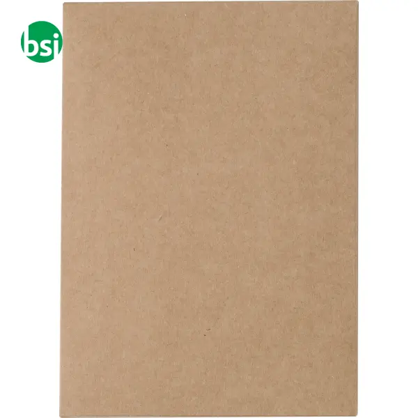Cork and linen notebook and wheatstraw ballpen -  2