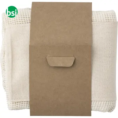 Set of three reusasable cotton mesh produce bags - Immagine 2