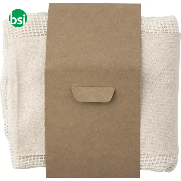 Set of three reusasable cotton mesh produce bags -  2