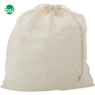 Set of three reusasable cotton mesh produce bags - Immagine 4