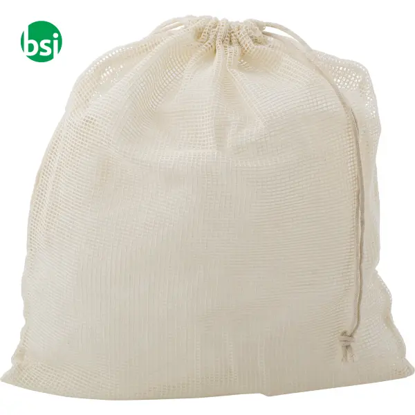 Set of three reusasable cotton mesh produce bags -  4