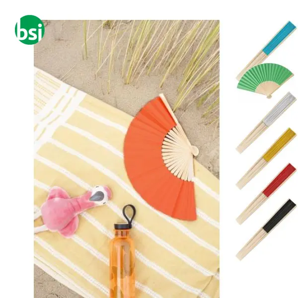Bamboo hand held fan Elio -  1