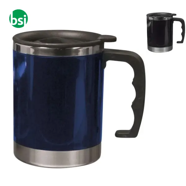 Stainless steel and AS double walled mug Gabi -  1