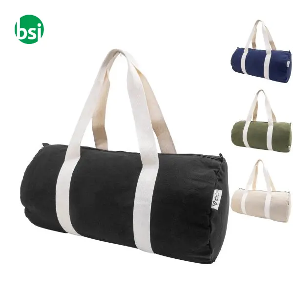 Recycled canvas sports bag REKAN DUFF -  1