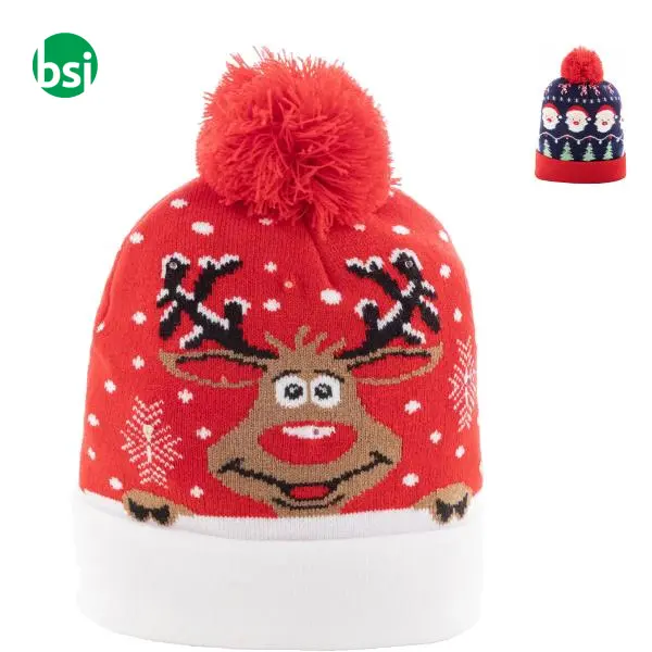 Christmas LED winter hat reindeer NORRSKEN -  1