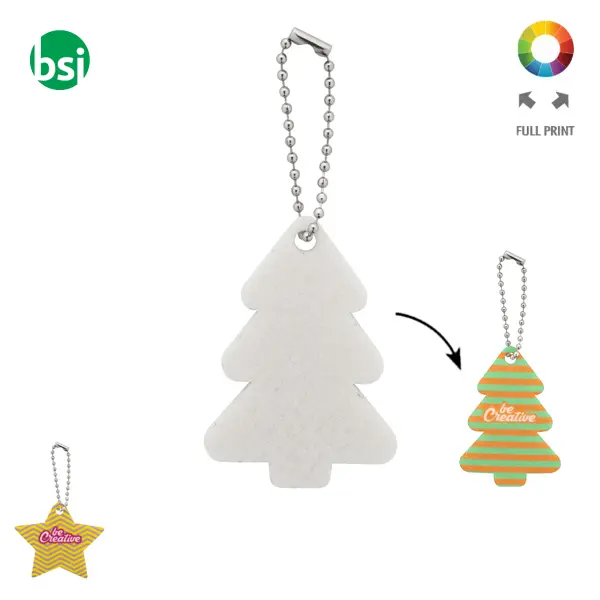 Custom Christmas keyring star CREAFELT KEY XMAS -  1