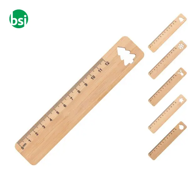 Bamboo ruler Christmas tree LOPSMARKA -  1