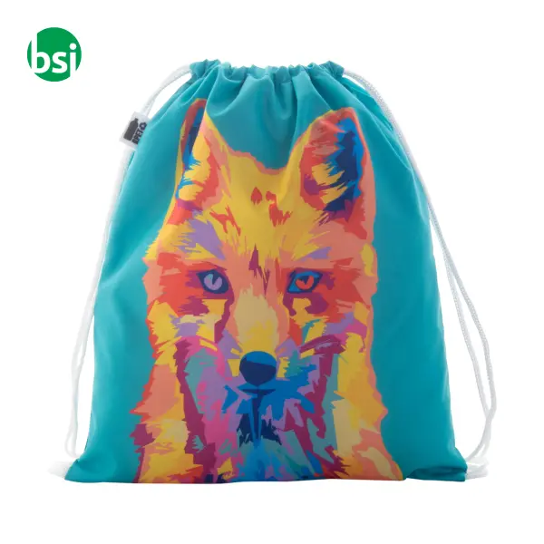 Custom drawstring bag for kids CREADRAW KIDS RPET -  15