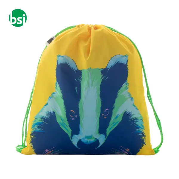 Custom drawstring bag for kids CREADRAW KIDS RPET -  11
