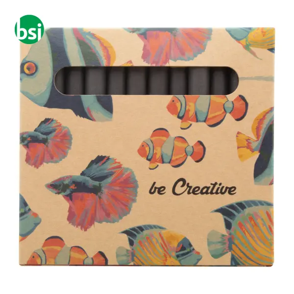 Custom 12 Pc Crayon Set - Craxon 12 Eco -  4