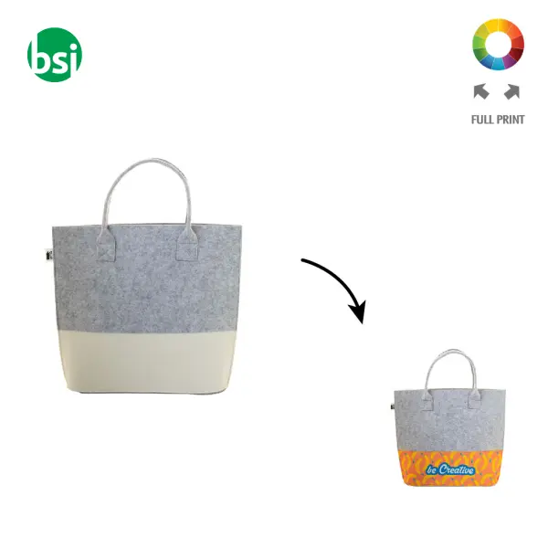 Custom RPET shopping bag CREAFELT SHOP C -  1