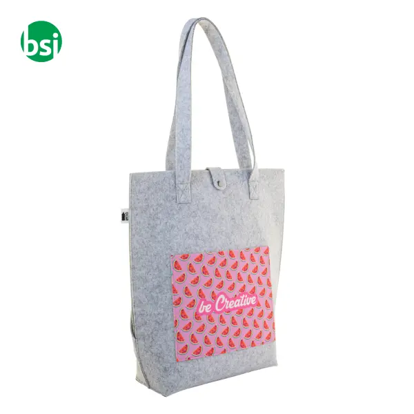 Custom RPET shoulder bag CREAFELT TOTEBACK -  9