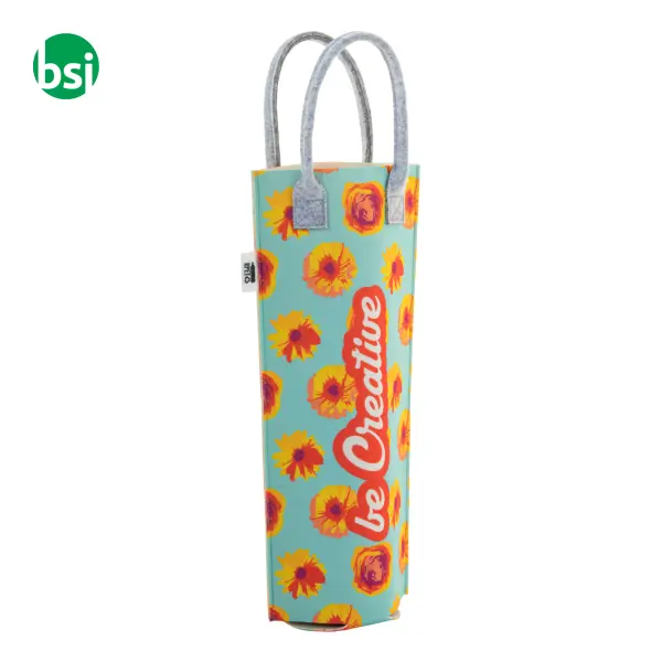 Custom RPET wine bag CREAFELT VINO -  10