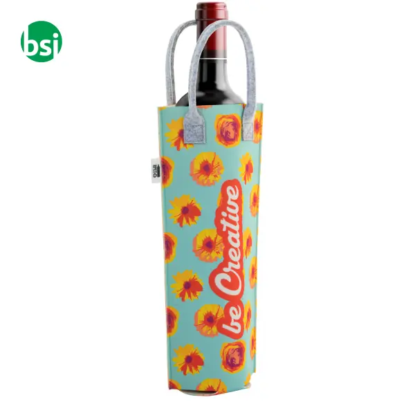 Custom RPET wine bag CREAFELT VINO -  8