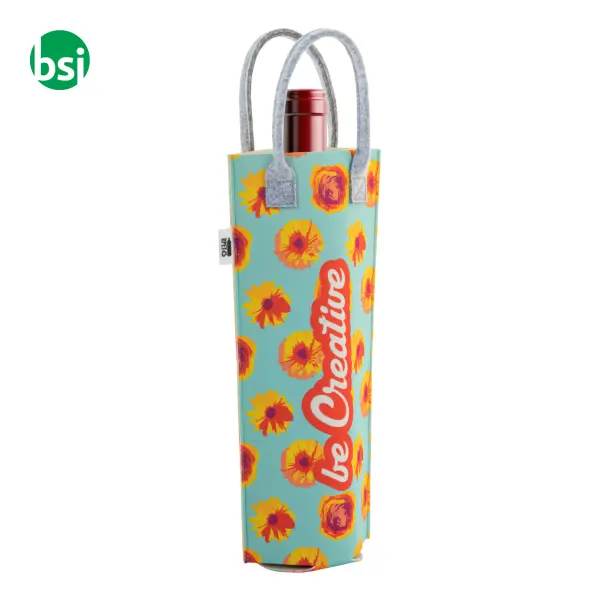 Custom RPET wine bag CREAFELT VINO -  9