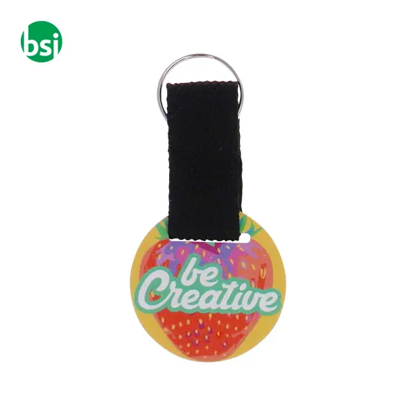 Custom keyring, round WOODY STRAP -  2
