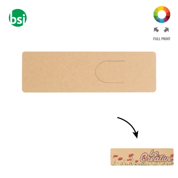 Custom paper bookmark BAMLER ECO -  1