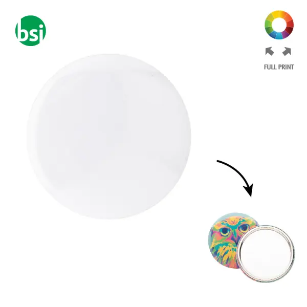 Pin Button Pocket Mirror - BeautyBadge -  1
