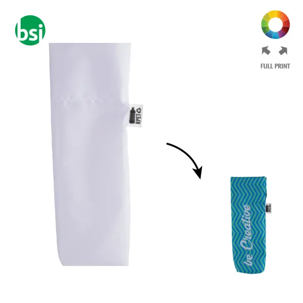 Custom folding umbrella pouch FLUMBER RPET -  1