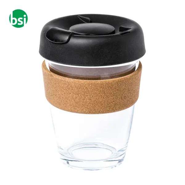 Glass travel cup CORGLA -  1