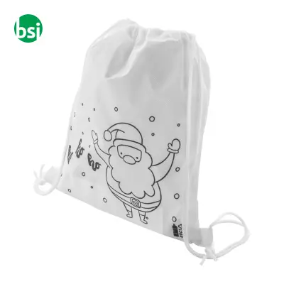 Colouring Christmas drawstring bag JULFAR BAG B - Immagine 2