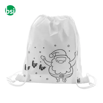 Colouring Christmas drawstring bag JULFAR BAG B - Immagine 3