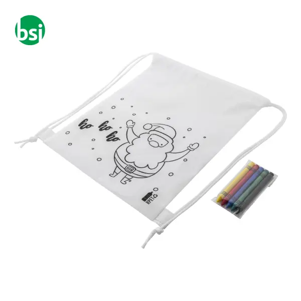 Colouring Christmas drawstring bag JULFAR BAG B -  4
