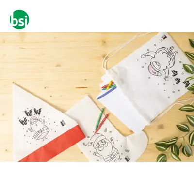 Colouring Christmas drawstring bag JULFAR BAG B - Immagine 7