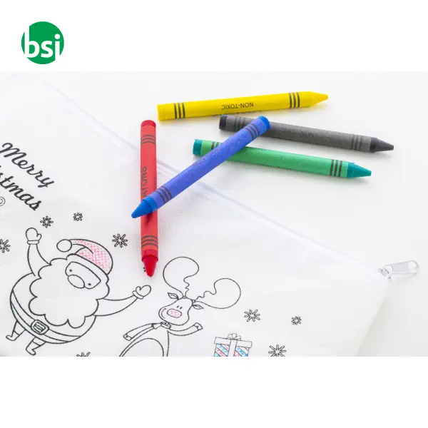 Colouring Christmas pen case JULFAR DRAW -  4