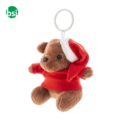 Plush Christmas teddy bear keyring JULNALLE - Immagine 2
