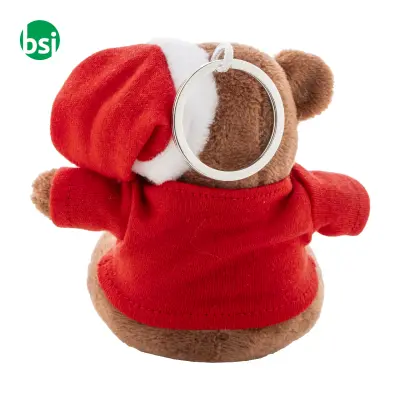 Plush Christmas teddy bear keyring JULNALLE - Immagine 5