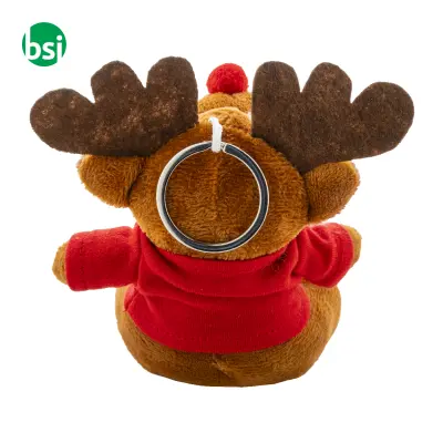 Plush Christmas reindeer keyring JULREN - Immagine 5