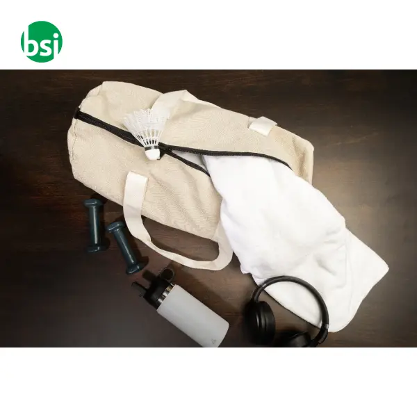 Recycled canvas sports bag REKAN DUFF -  6