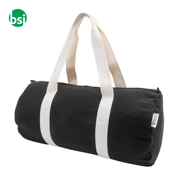 Recycled canvas sports bag REKAN DUFF -  19