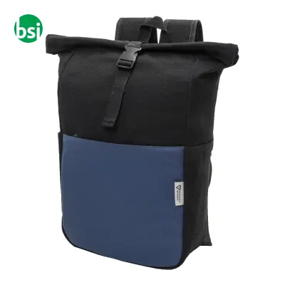 Recycled canvas backpack BLAKKAN BACK