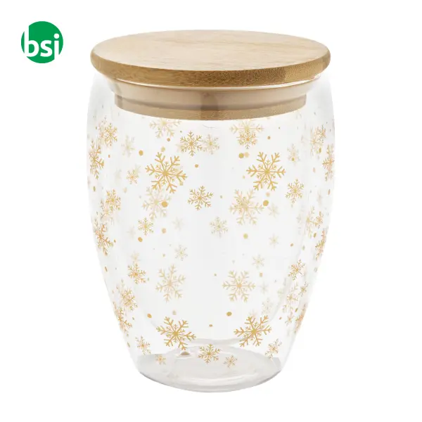 Christmas glass thermo cup BOSTRO -  1