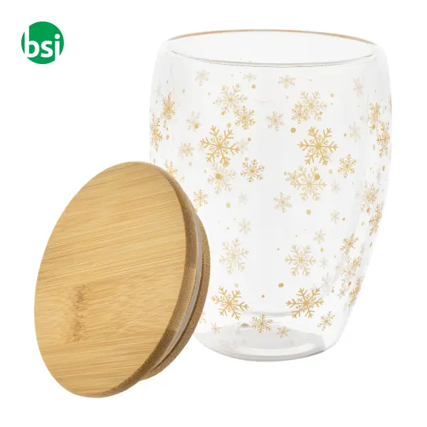 Christmas glass thermo cup BOSTRO -  2