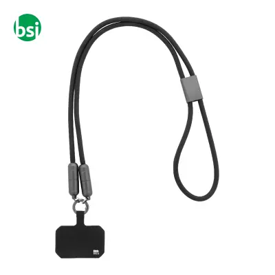 60W RPET mobile lanyard cable FASTLY - Immagine 2