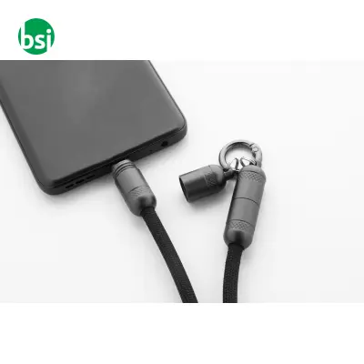 60W RPET mobile lanyard cable FASTLY - Immagine 4